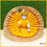 Shaneel Cutdana Lace Work Yellow Laddu Poshak
